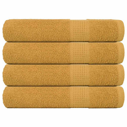 Asciugamani 4 pz Oro 100x200 cm 360 g/mÂ² 100% Cotone