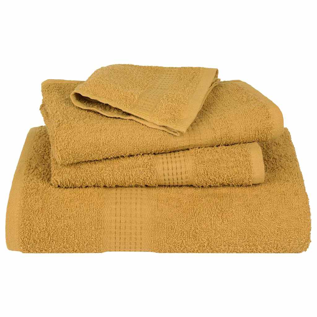 Asciugamani 10 pz Oro 100x200 cm 360 g/mÂ² 100% Cotone