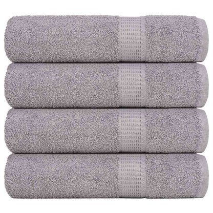 Asciugamani Doccia 4 pz Grigio 70x140 cm 360 g/mÂ² 100% Cotone