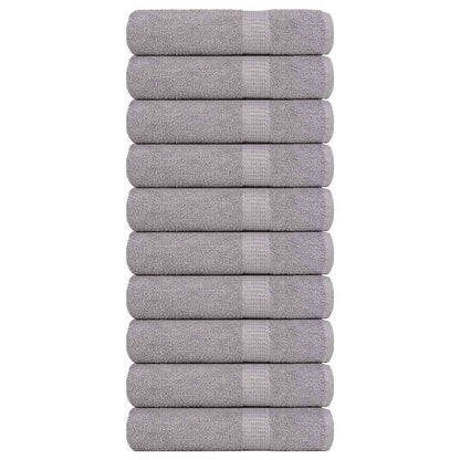 Asciugamani Doccia 10 pz Grigio 70x140 cm 360 g/mÂ² 100% Cotone