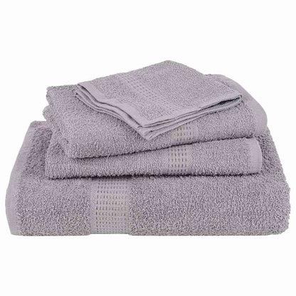 Asciugamani Doccia 10 pz Grigio 70x140 cm 360 g/mÂ² 100% Cotone