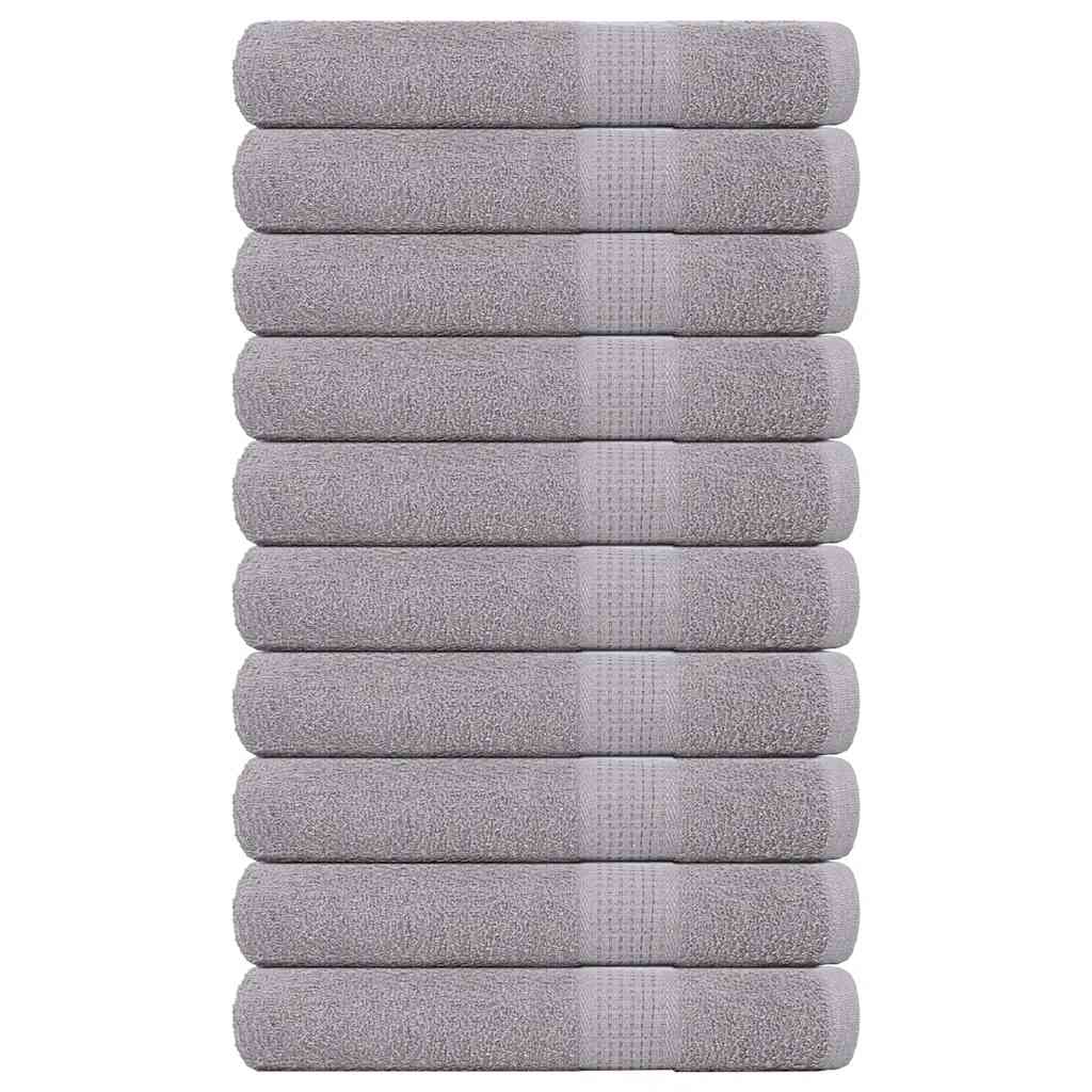 Asciugamani per Sauna 10pz Grigio 80x200cm 360 g/mÂ² 100% Cotone