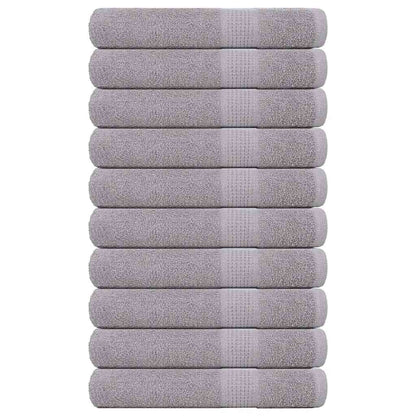 Asciugamani per Sauna 10pz Grigio 80x200cm 360 g/mÂ² 100% Cotone