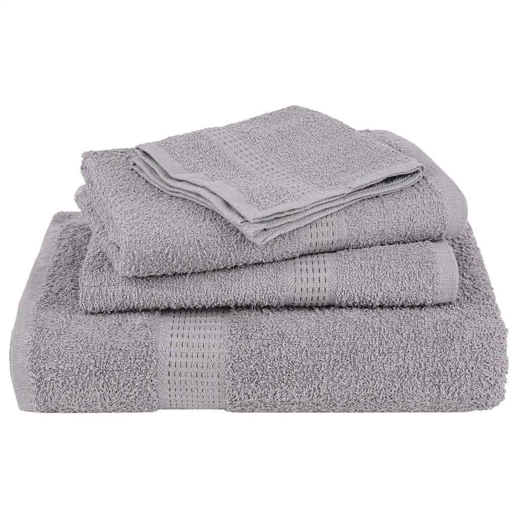 Asciugamani per Sauna 10pz Grigio 80x200cm 360 g/mÂ² 100% Cotone