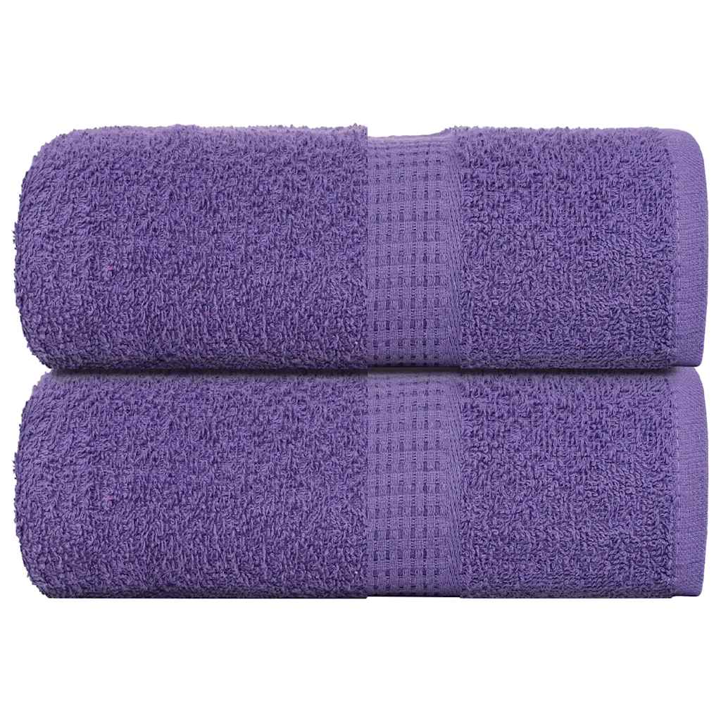 Asciugamani Ospiti 2 pz Viola 30x50 cm 360 g/mÂ² 100% Cotone
