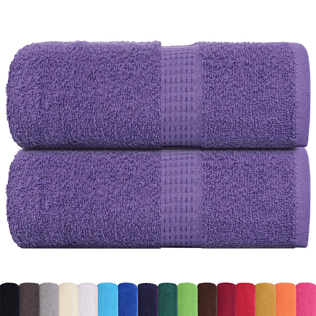 Asciugamani Ospiti 2 pz Viola 30x50 cm 360 g/mÂ² 100% Cotone