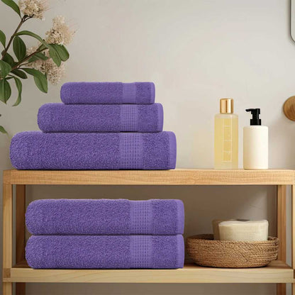 Asciugamani Ospiti 2 pz Viola 30x50 cm 360 g/mÂ² 100% Cotone