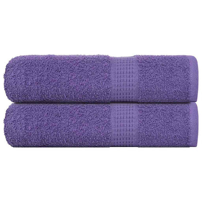 Asciugamani 2 pz Viola 50x100 cm 360 g/mÃ‚Â² 100% Cotone