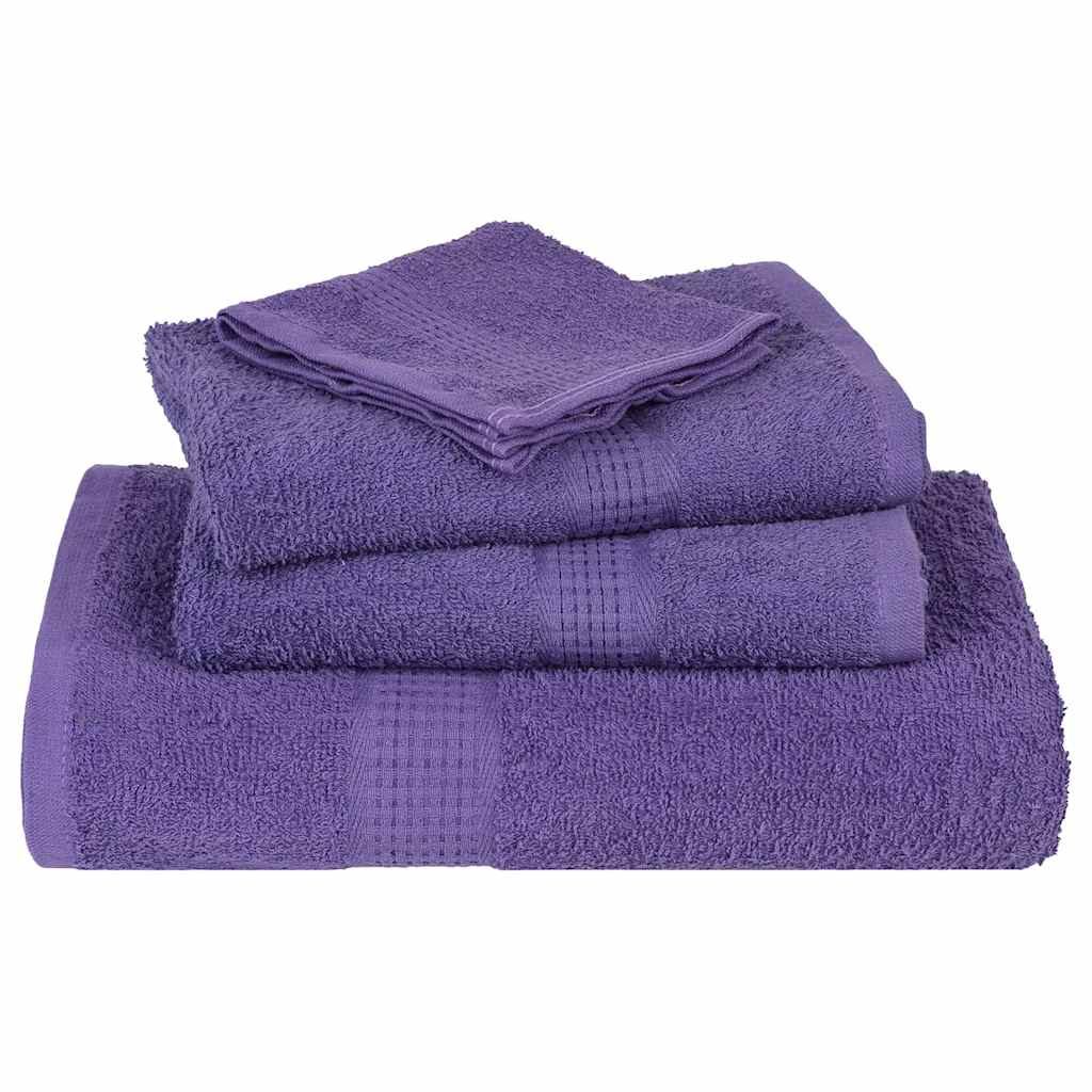 Asciugamani 2 pz Viola 50x100 cm 360 g/mÃ‚Â² 100% Cotone