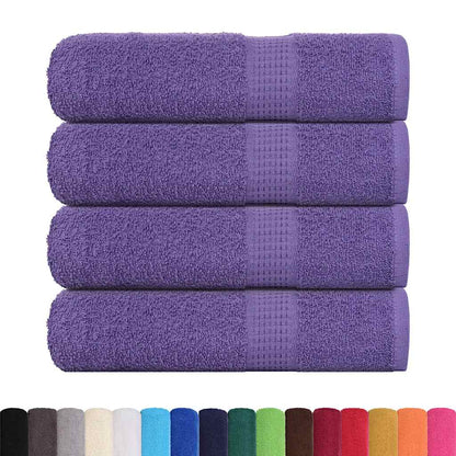 Asciugamani 4 pz Viola 50x100 cm 360 g/mÃ‚Â² 100% Cotone
