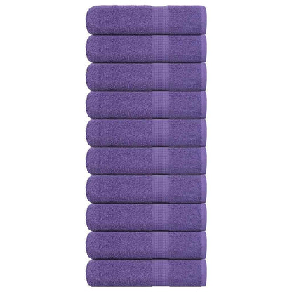 Asciugamani 10 pz Viola 50x100 cm 360 g/mÂ² 100% Cotone