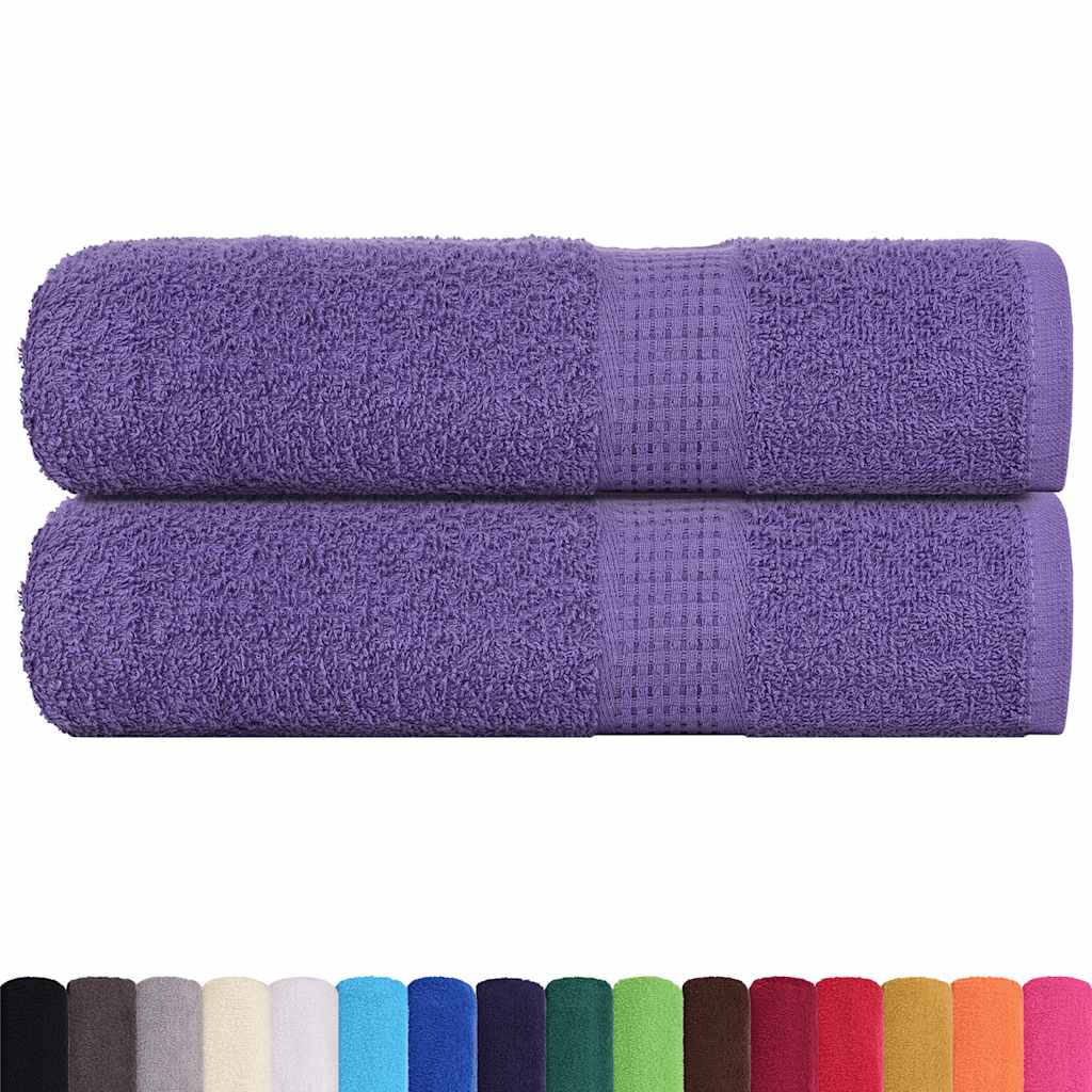 Asciugamani da doccia FROGN 2 pz Viola 70x140 cm 360 g/mÃ‚Â²