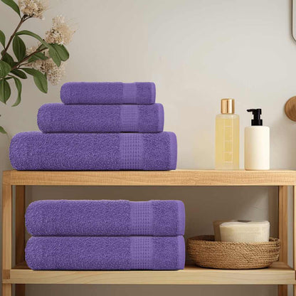 Asciugamani FROGN 10 pz Viola 100x200 cm 360 g/mÂ²