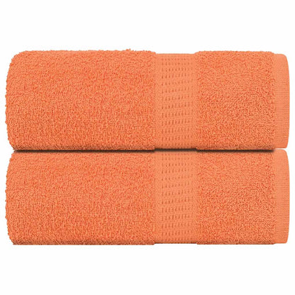 Asciugamani Ospiti 2 pz Arancioni 30x50 cm 360 g/mÂ² 100% Cotone