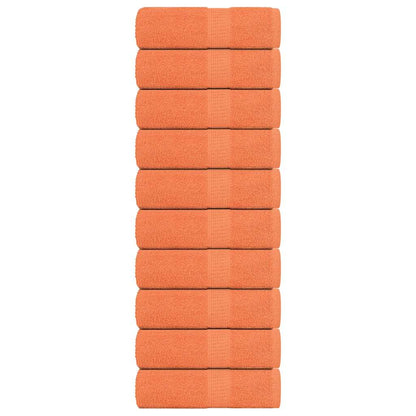 Asciugamani Ospiti 10 pz Arancioni 30x50cm 360 g/m² 100% Cotone