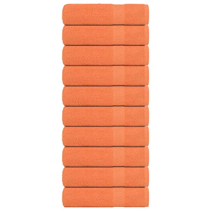 Asciugamani 10 pz Arancioni 50x100 cm 360 g/m² 100% Cotone