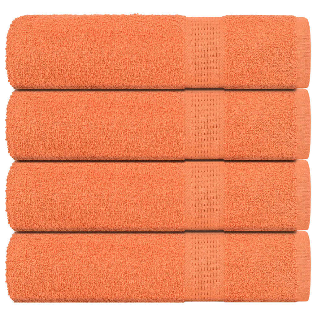 Asciugamani Bagno 4 pz Arancioni 100x150cm 360g/m² 100% Cotone