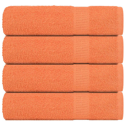 Asciugamani Bagno 4 pz Arancioni 100x150cm 360g/m² 100% Cotone