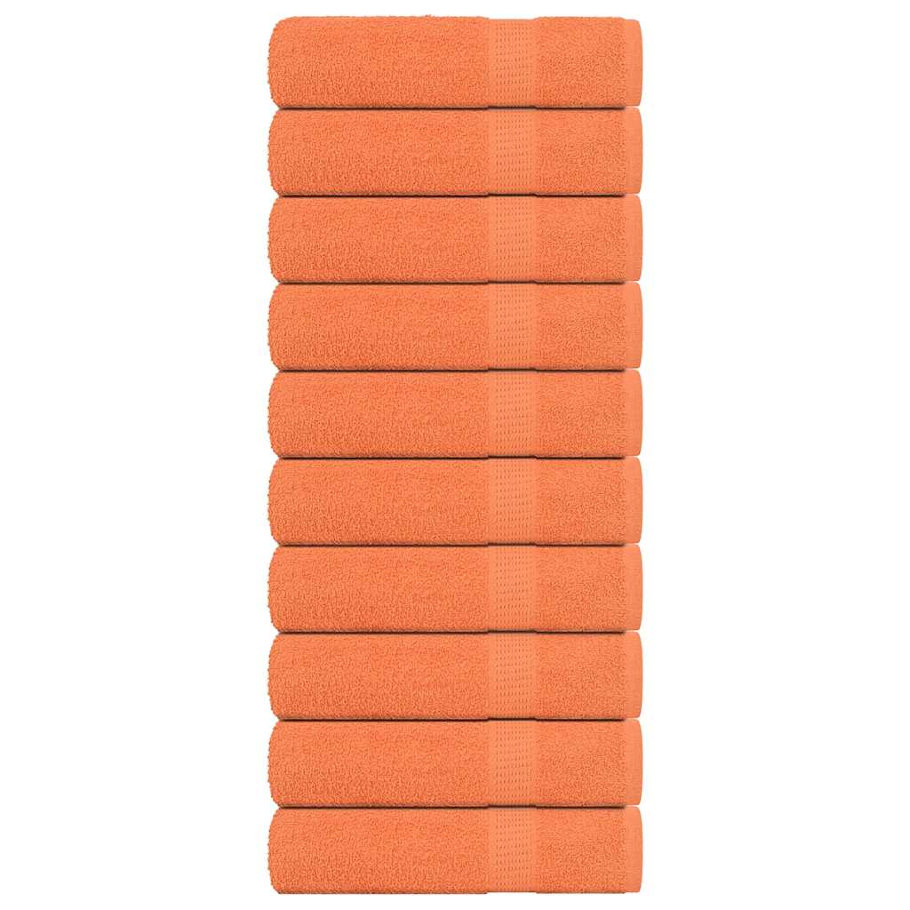 Asciugamani Bagno 10pz Arancioni 100x150cm 360g/mÂ² 100% Cotone