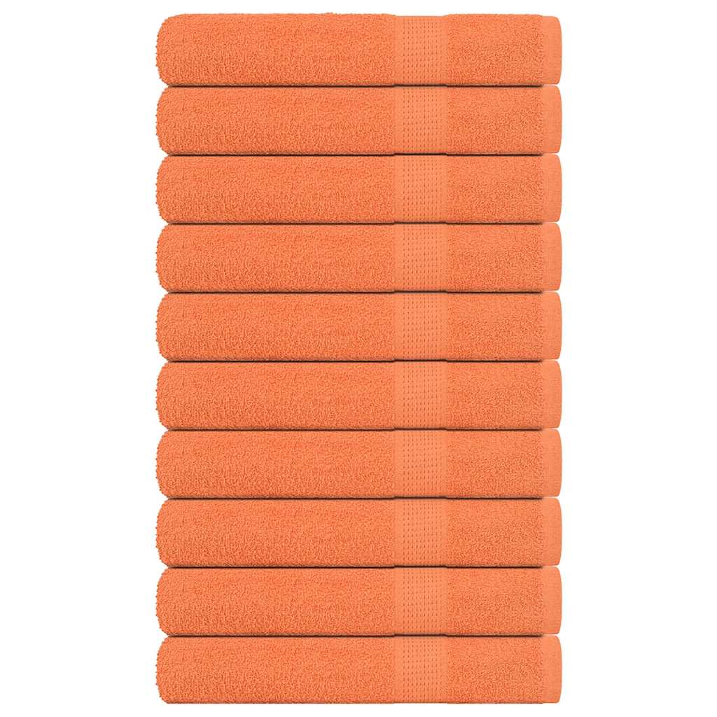 Asciugamani Sauna 10pz Arancioni 80x200cm 360g/m² 100% Cotone