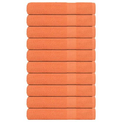 Asciugamani Sauna 10pz Arancioni 80x200cm 360g/m² 100% Cotone