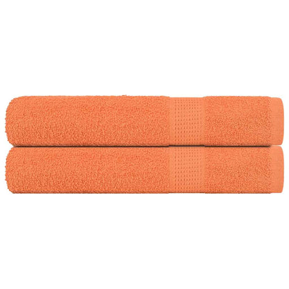 Asciugamani 2 pz Arancioni 100x200 cm 360 g/m² 100% Cotone