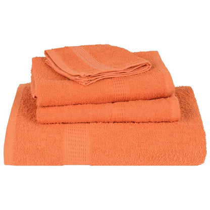 Asciugamani 4 pz Arancioni 100x200 cm 360 g/mÂ² 100% Cotone