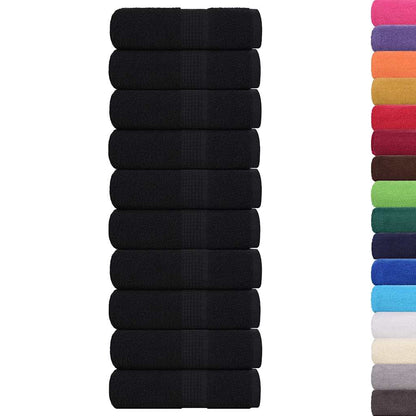 Asciugamani per ospiti FROGN 10 pz Nero 30x50 cm 360 g/mÂ²
