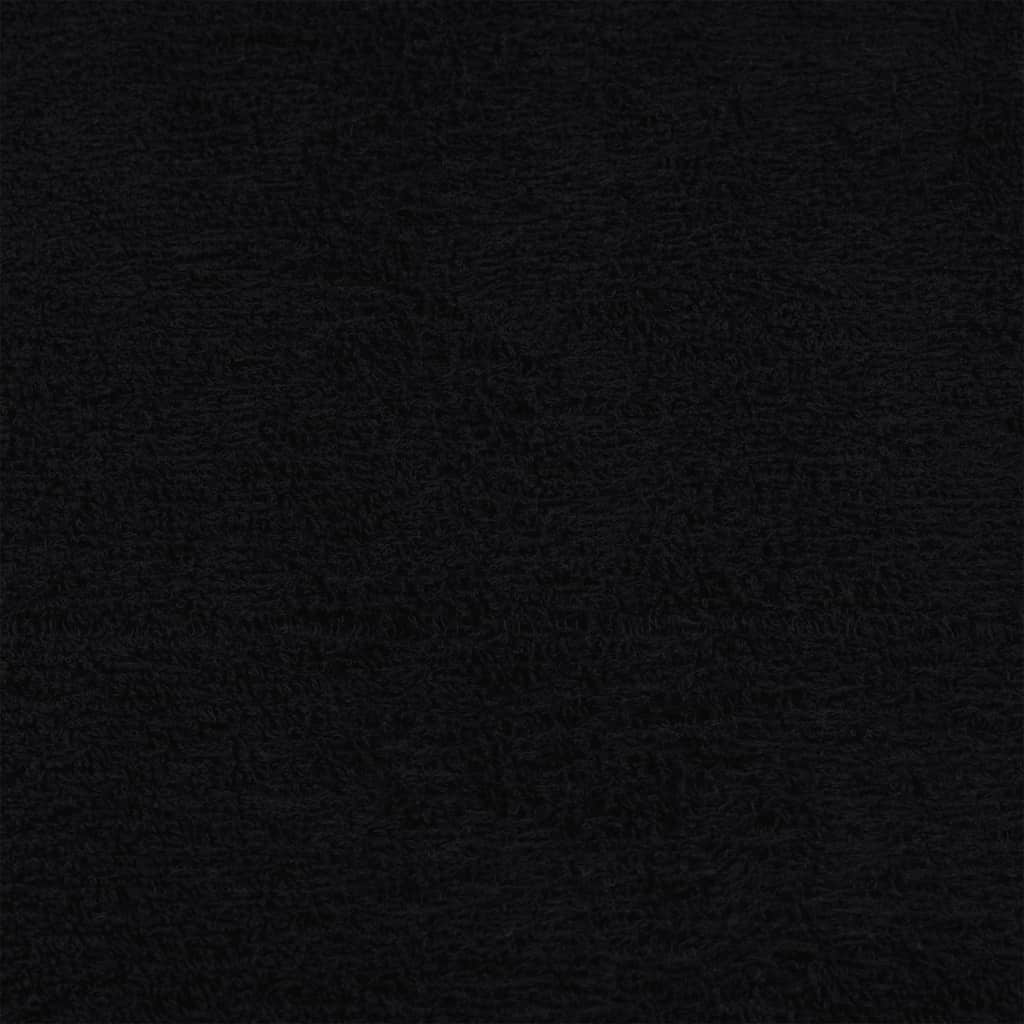 Asciugamani da bagno FROGN 4 pz Nero 100x150 cm 360 g/mÂ²