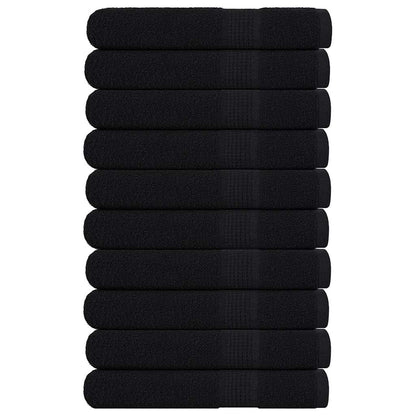 Asciugamani per Sauna 10pz Neri 80x200cm 360g/mÂ² 100% Cotone