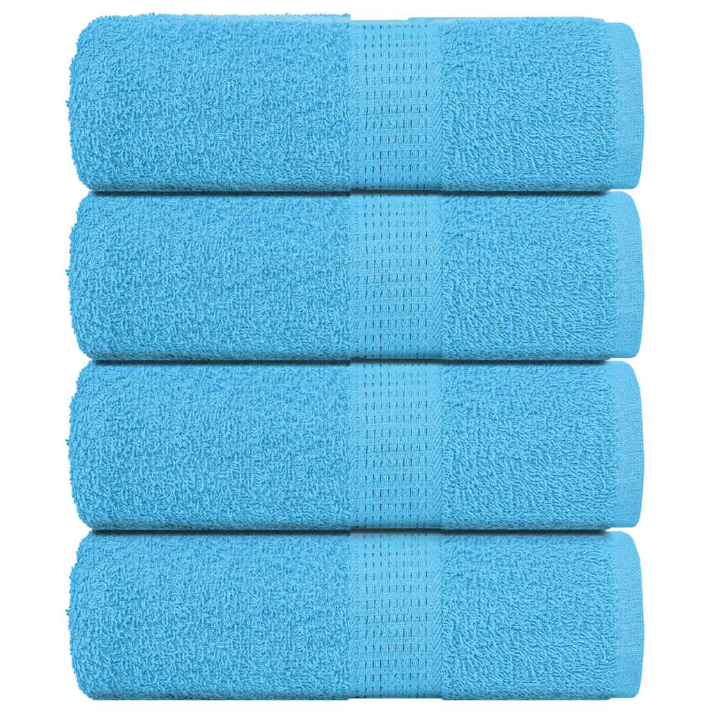 Asciugamani Sapone 4 pz Turchesi 30x30 cm 360 g/mÂ² 100% Cotone