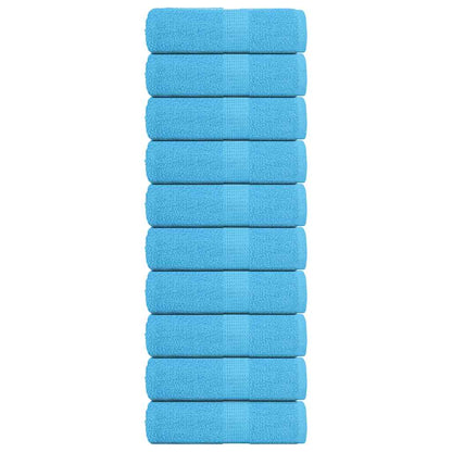 Asciugamani Sapone 10 pz Turchesi 30x30 cm 360 g/mÃ‚Â² 100% Cotone