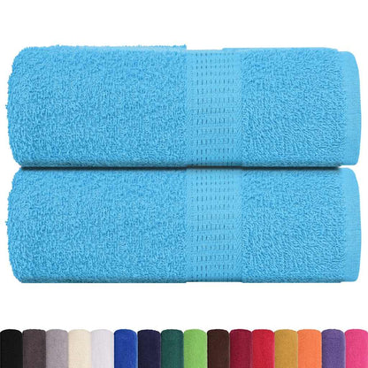 Asciugamani Ospiti 2 pz Turchesi 30x50 cm 360 g/mÂ² 100% Cotone