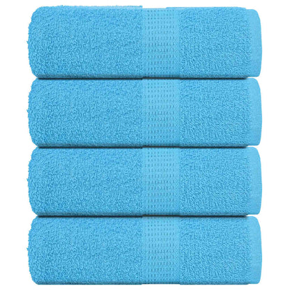 Asciugamani Ospiti 4 pz Turchesi 30x50 cm 360 g/mÂ² 100% Cotone