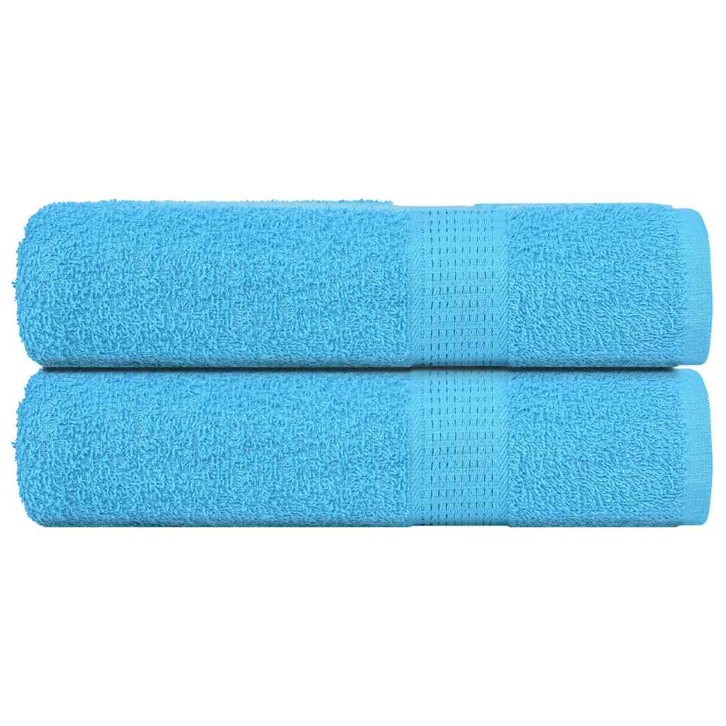 Asciugamani 2 pz Turchesi 50x100 cm 360 g/mÂ² 100% Cotone