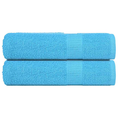 Asciugamani Doccia 2 pz Turchesi 70x140 cm 360 g/mÃ‚Â² 100% Cotone