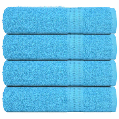 Asciugamani Doccia 4 pz Turchesi 70x140 cm 360 g/mÂ² 100% Cotone