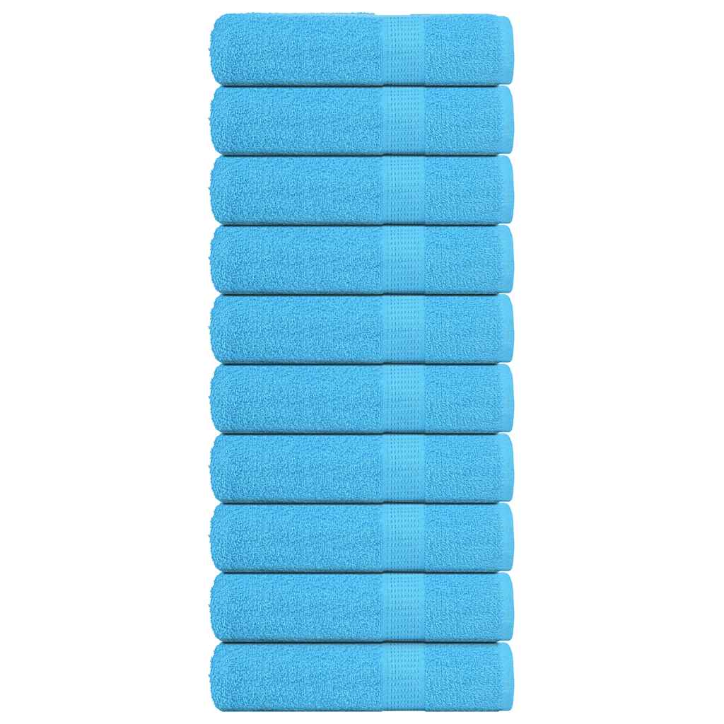Asciugamani Doccia 10 pz Turchesi 70x140cm 360 g/mÂ² 100% Cotone