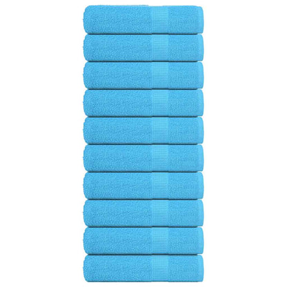 Asciugamani Doccia 10 pz Turchesi 70x140cm 360 g/mÂ² 100% Cotone