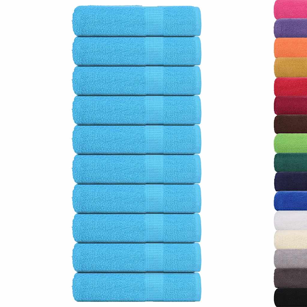 Asciugamani Doccia 10 pz Turchesi 70x140cm 360 g/mÂ² 100% Cotone
