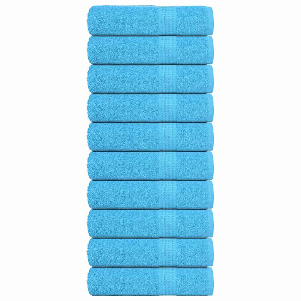 Asciugamani Bagno 10 pz Turchesi 100x150cm 360 g/mÂ² 100% Cotone