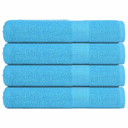 Asciugamani 4 pz Turchesi 100x200 cm 360 g/mÃ‚Â² 100% Cotone