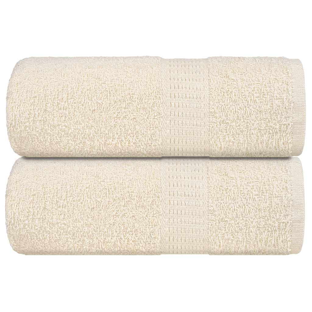 Asciugamani per Sapone 2 pz Crema 30x30 cm 360 g/mÂ² 100% Cotone