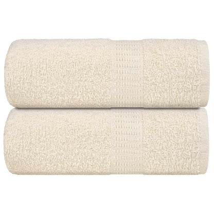 Asciugamani per Sapone 2 pz Crema 30x30 cm 360 g/mÂ² 100% Cotone