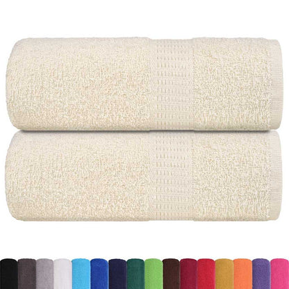 Asciugamani per Sapone 2 pz Crema 30x30 cm 360 g/mÂ² 100% Cotone