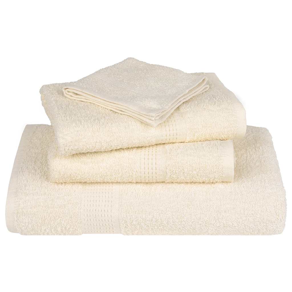 Asciugamani per Sapone 2 pz Crema 30x30 cm 360 g/mÂ² 100% Cotone