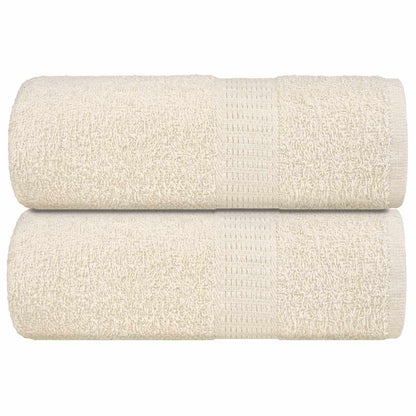 Asciugamani Ospiti 2 pz Crema 30x50 cm 360 g/mÂ² 100% Cotone