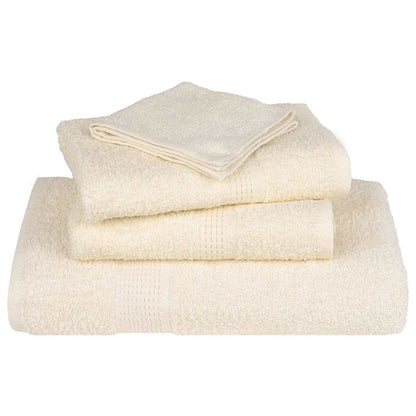 Asciugamani per Sauna 10 pz Crema 80x200cm 360 g/mÃ‚Â² 100% Cotone