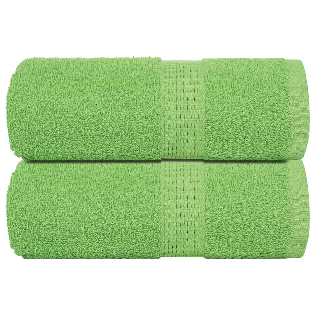 Asciugamani per Sapone 2 pz Verde Mela 30x30 cm 360 g/mÂ² Cotone