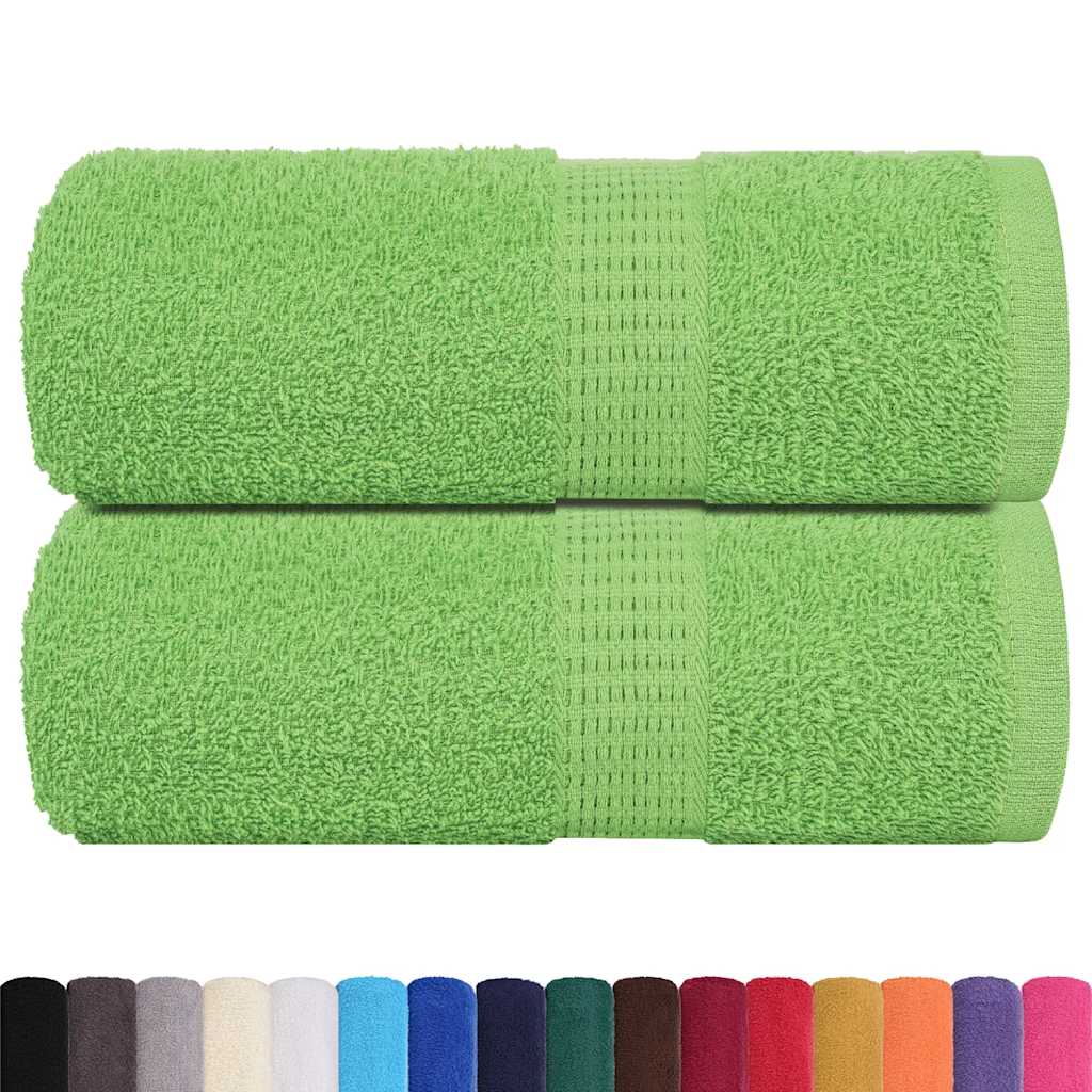 Asciugamani per Sapone 2 pz Verde Mela 30x30 cm 360 g/mÂ² Cotone